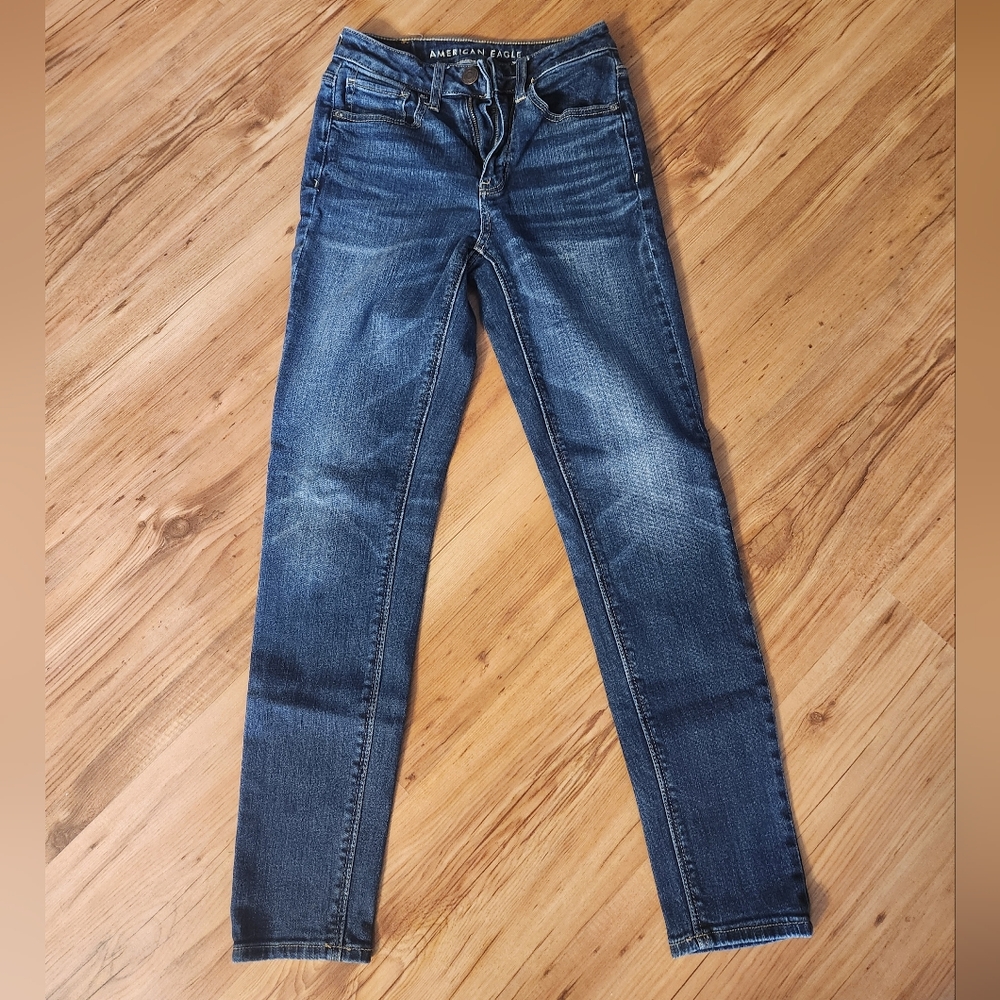 American Eagle Outfitters Jeans 00 Super Stretch Hi-Rise Tomgirl